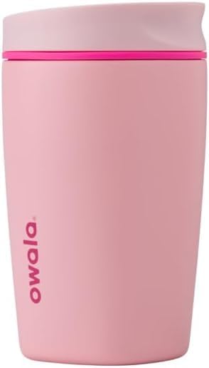 Owala SmoothSip Slider Insulated Stainless Steel Coffee Tumbler, Reusable Cup by Unknown