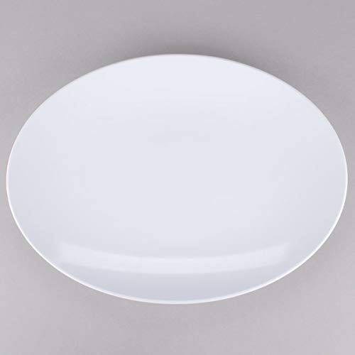 G.E.T. OP-1813-W Heavy-Duty Shatterproof Plastic Oval Melamine Serving Platter - Image 10