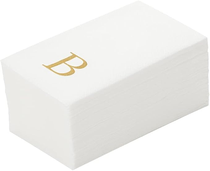Luxenap 15.8 X 7.9 Inch Linen-Feel Guest Towels, 2000 Lettered Hand Towels by Restaurantware