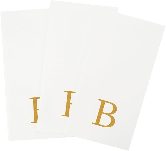 Luxenap 15.8 X 7.9 Inch Linen-Feel Guest Towels, 50 Lettered Hand Towels - Image 11