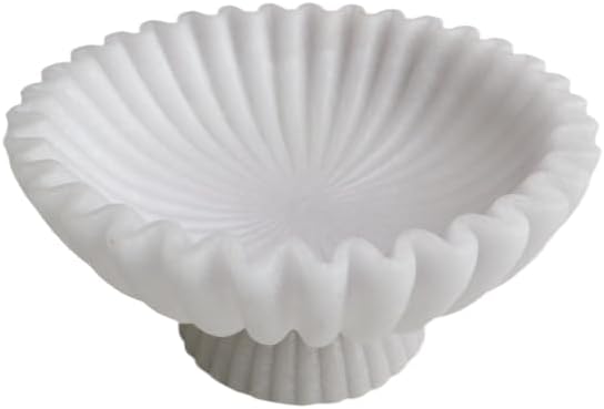 10" Large Decorative Bowl decor, Scalloped Bowls by DecorativeBowl
