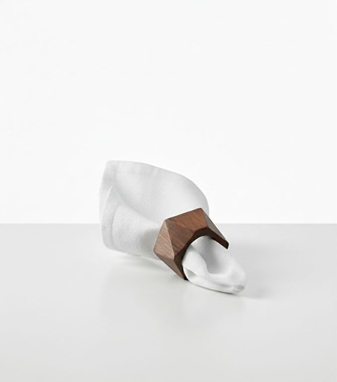 Napkin Rings, Wood Napkin Rings Napkin Holders Buckles - Image 4