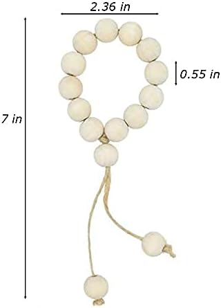 Handmade Napkin Ring with Wood Beads & Jute Twine - Image 2