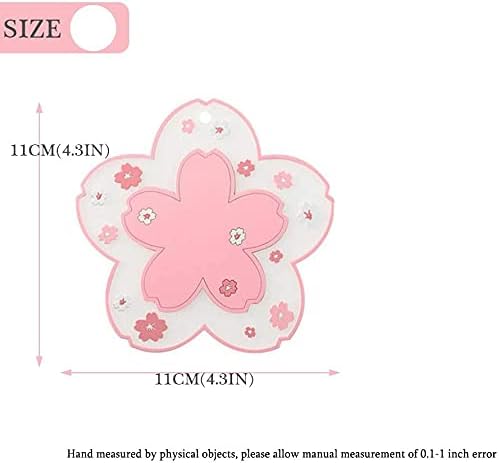 Sakura Coasters Set of 6 Kawaii Cup Mat Anti-Skid Pot Bowl Pad Placemats PVC - Image 3