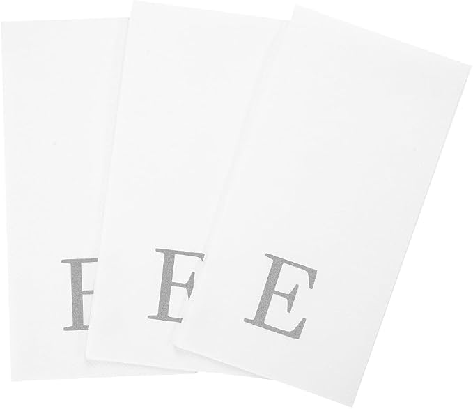 Luxenap 15.8 X 7.9 Inch Linen-Feel Guest Towels, 2000 Lettered Hand Towels - Image 11