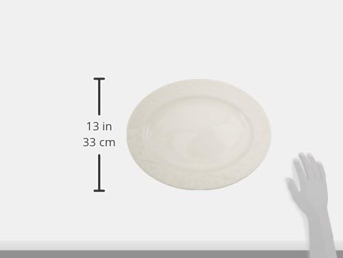 Lenox Opal Innocence Carved Large Oval Platter - - Image 6
