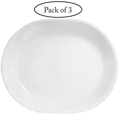 Corelle Livingware 12-1/4-inch Serving Platter, Winter Frost White-3-pack - Image 2