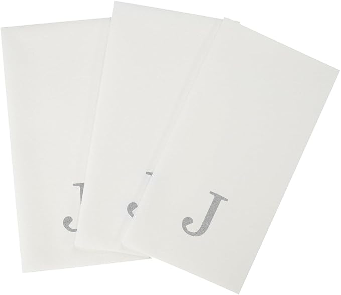 Luxenap 15.8 X 7.9 Inch Linen-Feel Guest Towels, 50 Lettered Hand Towels - Image 11