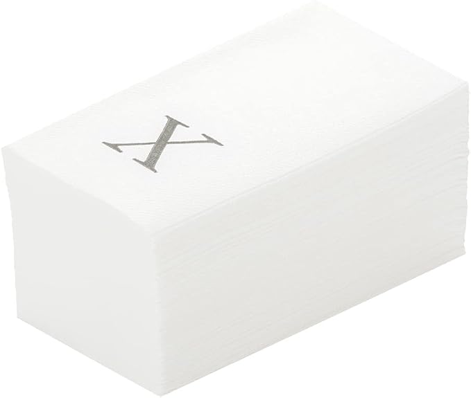 Luxenap 15.8 X 7.9 Inch Linen-Feel Guest Towels, 2000 Lettered Hand Towels by Restaurantware