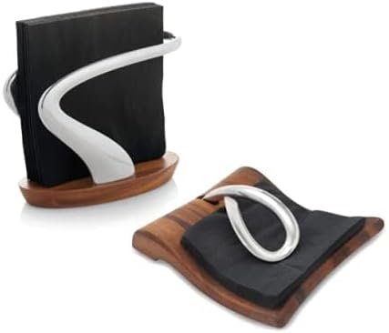 nambe Breeze Napkin Holder | Tabletop Napkin Tray - Image 5