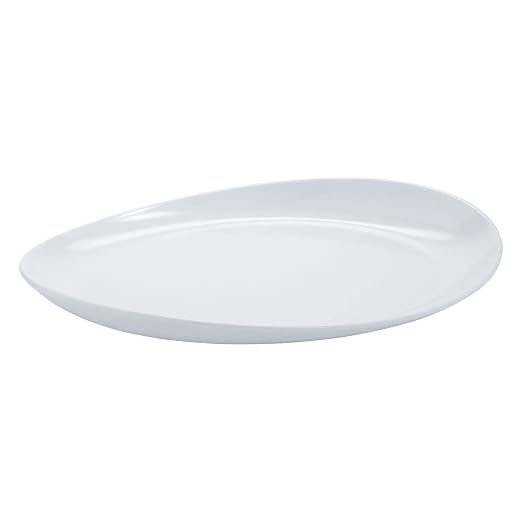 G.E.T. OP-1710-W Heavy-Duty Shatterproof Plastic Oval Melamine Serving Platter by Unknown