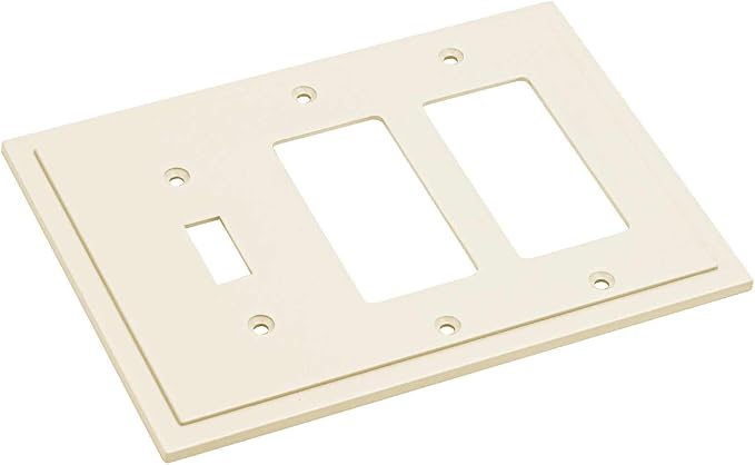 Modern Edge Decorative Wall Plate Switch Plate Outlet Cover, Durable Solid Zinc - Image 2