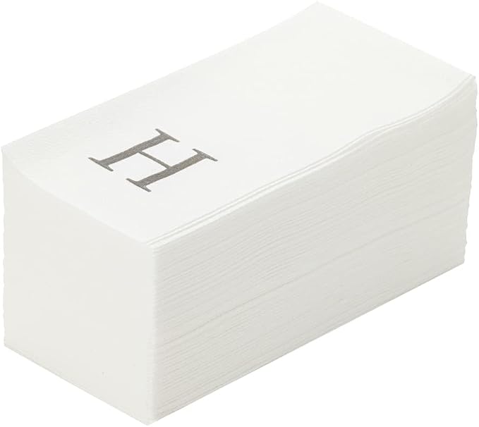 Luxenap 15.8 X 7.9 Inch Linen-Feel Guest Towels, 2000 Lettered Hand Towels by Restaurantware