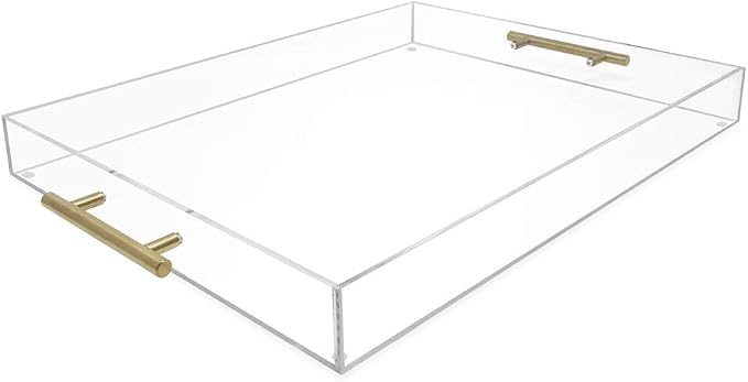 Isaac Jacobs 16x20 Clear Acrylic Serving Tray by IsaacJacobs