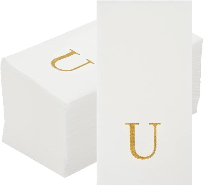 Luxenap 15.8 X 7.9 Inch Linen-Feel Guest Towels, 2000 Lettered Hand Towels - Image 2