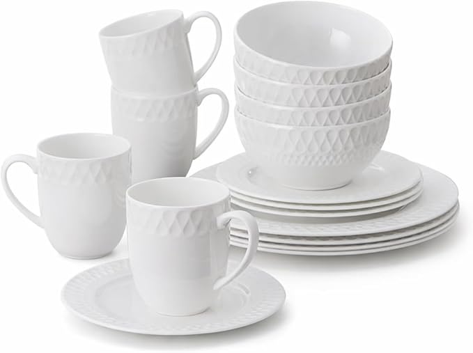 16 Piece Bone China Dinnerware Sets by PacificaOverseasLLC
