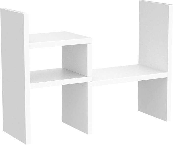Jerry & Maggie - Desktop Organizer Office Storage Rack Adjustable Wood Display - Image 5
