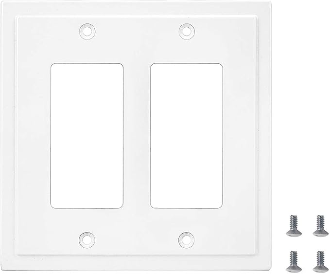 Modern Edge Decorative Wall Plate Switch Plate Outlet Cover, Durable Solid Zinc - Image 5