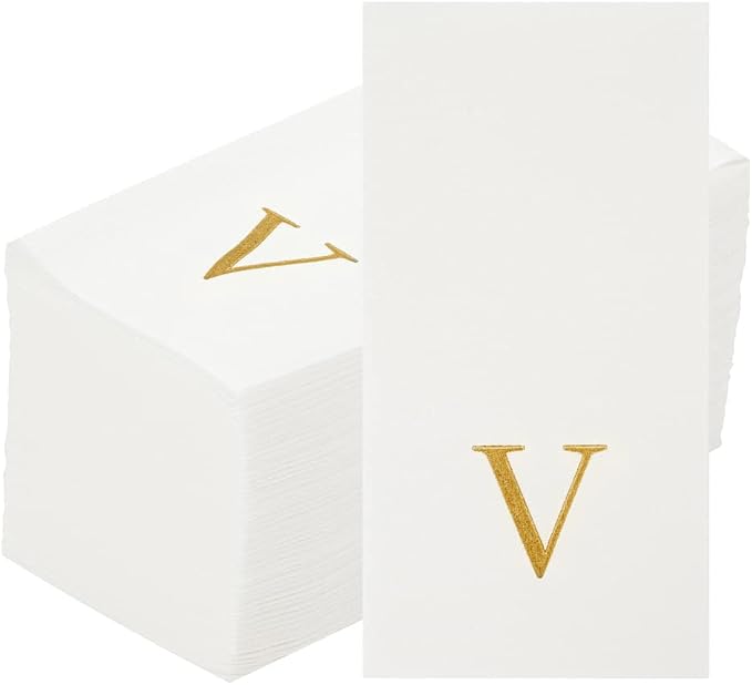 Luxenap 15.8 X 7.9 Inch Linen-Feel Guest Towels, 2000 Lettered Hand Towels - Image 2