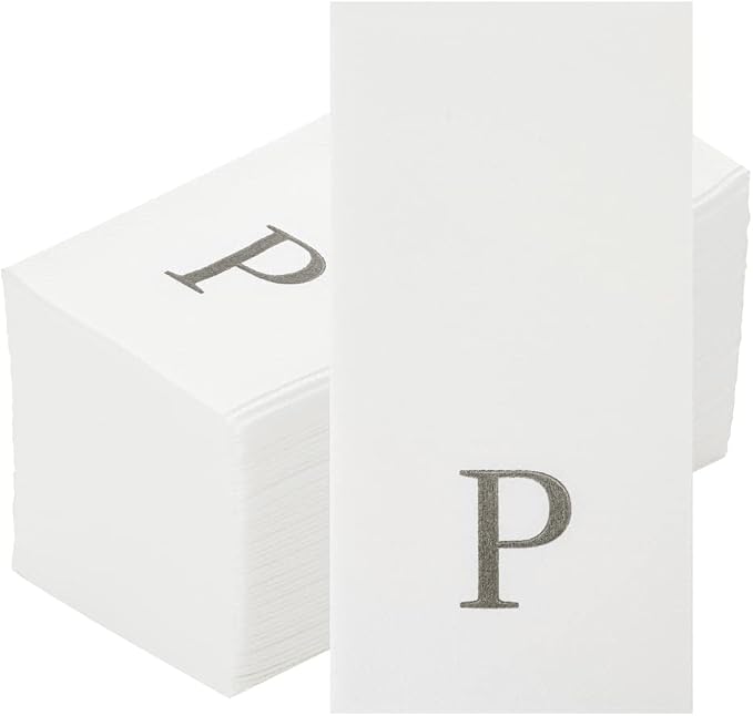 Luxenap 15.8 X 7.9 Inch Linen-Feel Guest Towels, 2000 Lettered Hand Towels - Image 2
