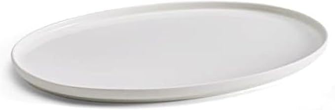 Mikasa Samantha Oval Bone China Lightweight Chip Resisant Serving Tray by Mikasa