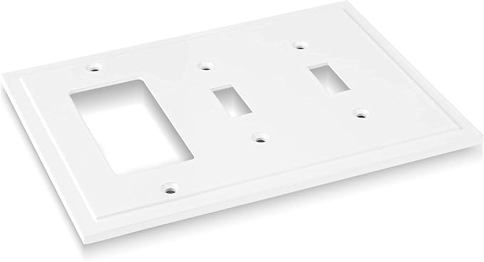 Modern Edge Decorative Wall Plate Switch Plate Outlet Cover, Durable Solid Zinc - Image 6