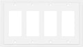Modern Edge Decorative Wall Plate Switch Plate Outlet Cover, Durable Solid Zinc by HenneBery