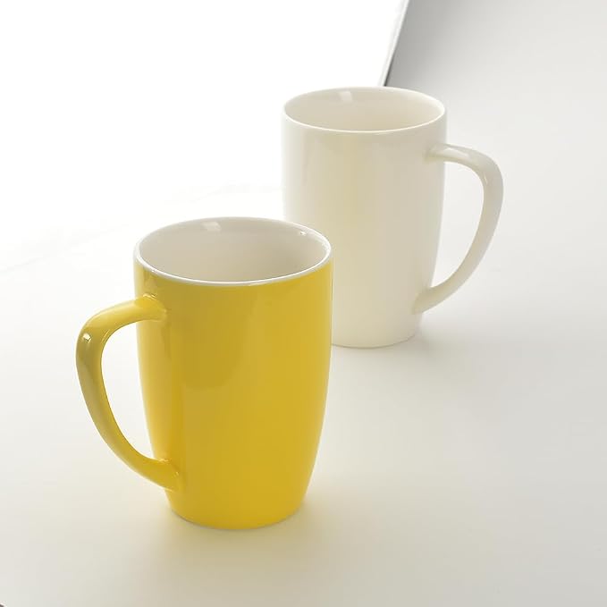 homEdge Porcelain Mug Set, 16 Ounces Cup - Image 4