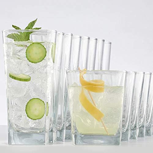Everyday Drinking Glasses Set of 8 Drinkware Kitchen Glasses - Image 6