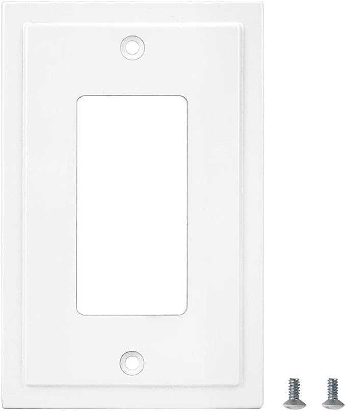 Modern Edge Decorative Wall Plate Switch Plate Outlet Cover, Durable Solid Zinc - Image 6