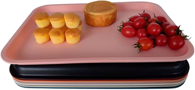 Rectangular Plastic Serving Trays, Bulk Colorful Fast Food Trays, 14x10 inch - Image 5