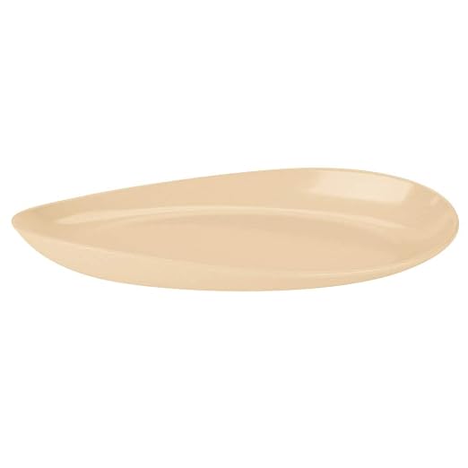 G.E.T. OP-1690-LT Latte 16 Oval Serving Platter Dishwasher Safe Melamine Plastic - Image 5