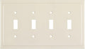 Modern Edge Decorative Wall Plate Switch Plate Outlet Cover, Durable Solid Zinc by HenneBery