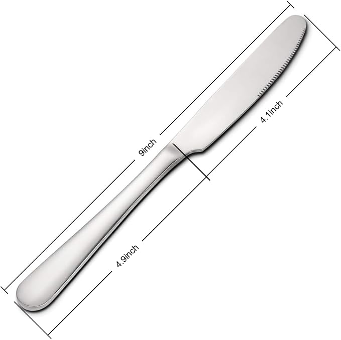 Stainless Steel Butter Knife, Dinner Knives, Spreader Table Knives, Suitable - Image 2