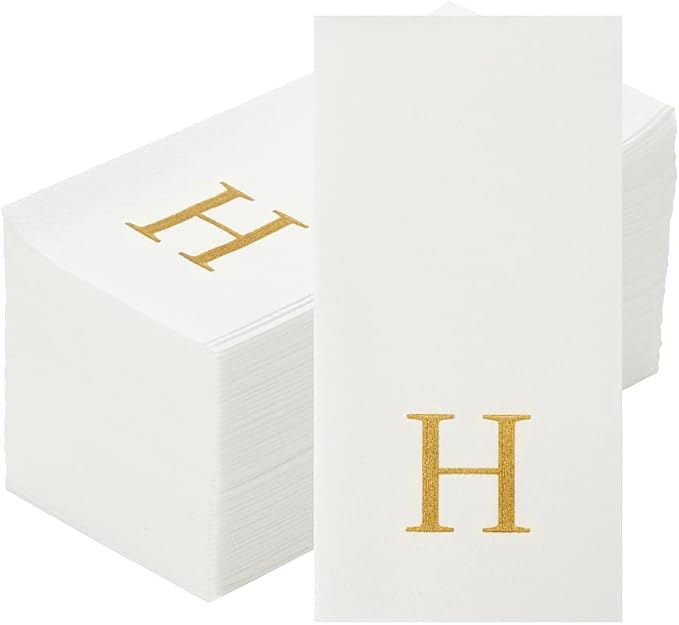 Luxenap 15.8 X 7.9 Inch Linen-Feel Guest Towels, 2000 Lettered Hand Towels - Image 2