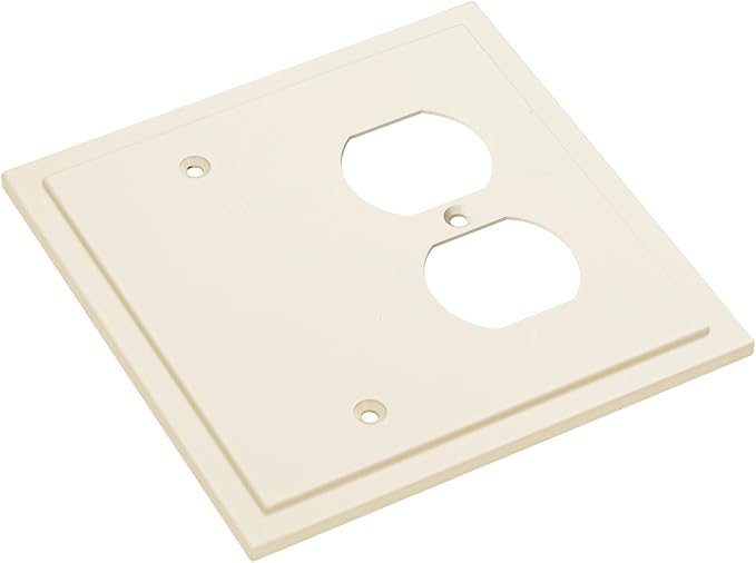 Modern Edge Decorative Wall Plate Switch Plate Outlet Cover, Durable Solid Zinc - Image 2