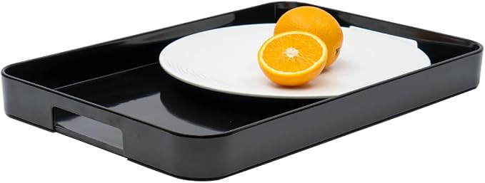 11.5 x 16 Inch Large Rectangle Stackable Melamine Serving Tray by bzyoo