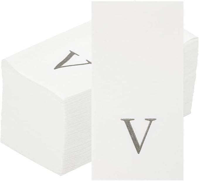Luxenap 15.8 X 7.9 Inch Linen-Feel Guest Towels, 2000 Lettered Hand Towels - Image 2