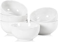 Selamica Ceramic Ice Cream Bowls, 12 oz Small Bowls Set of 6, 4.7 Inch Ceramic by Selamica