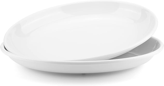 KOXIN-KARLU Melamine Large Serving Platter, 16-inch Oval Serving Plates by KOXIN-KARLU