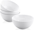 22 oz White Porcelain Bowls Set of 4 – Cereal, Oatmeal & Salad Bowls – by Yedio