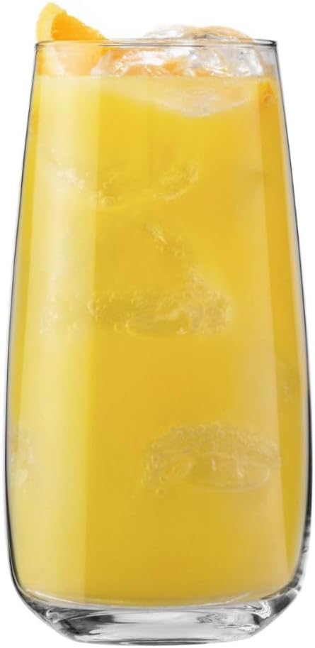 Krosno glasses for water, iced tea Elegant design | Set of 6 | Capacity 23.7 Fl - Image 4