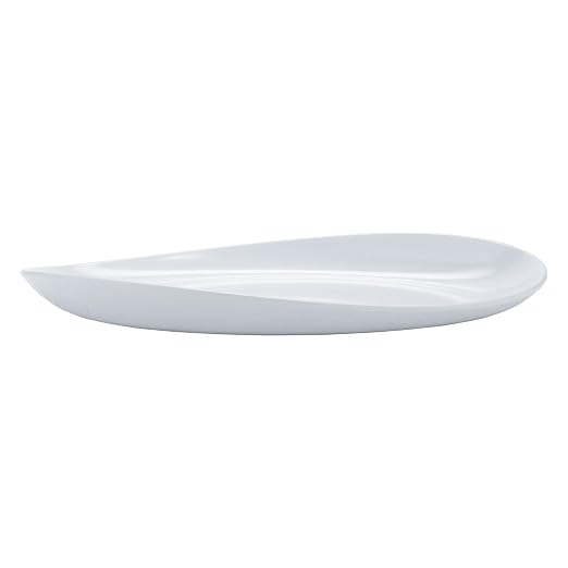 G.E.T. OP-1710-W Heavy-Duty Shatterproof Plastic Oval Melamine Serving Platter - Image 4