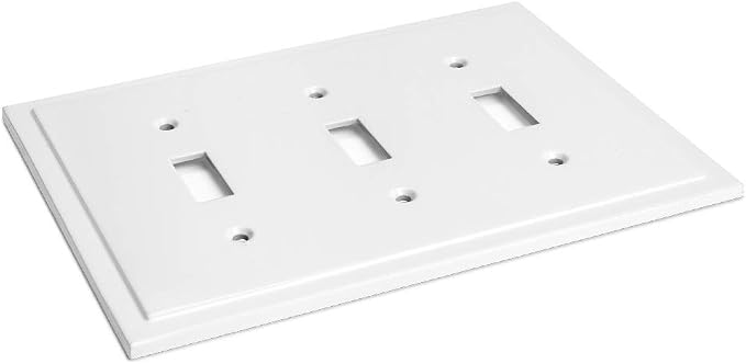 Modern Edge Decorative Wall Plate Switch Plate Outlet Cover, Durable Solid Zinc - Image 5