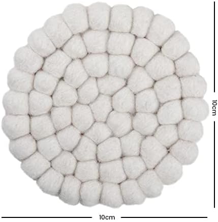 Round Felt Ball Coasters - Image 3