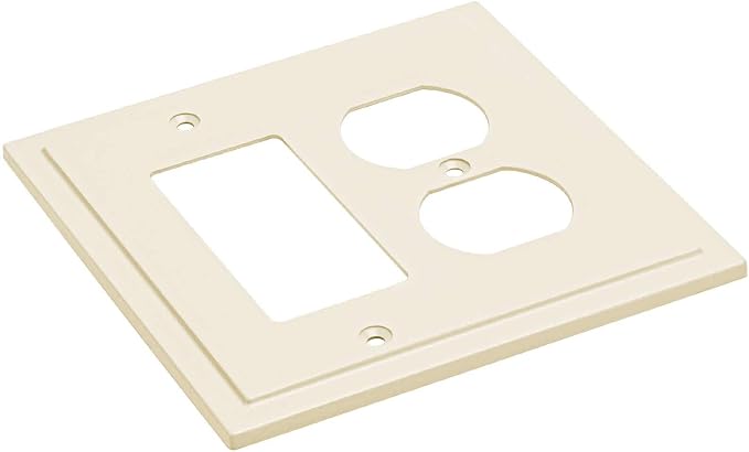 Modern Edge Decorative Wall Plate Switch Plate Outlet Cover, Durable Solid Zinc - Image 2