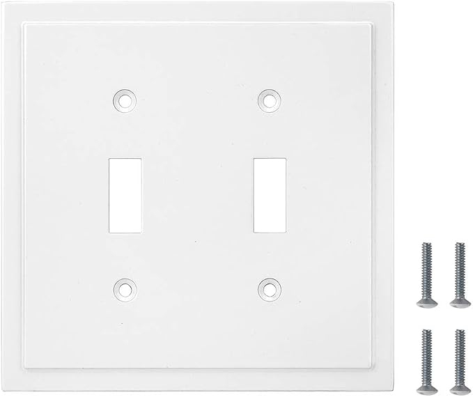 Modern Edge Decorative Wall Plate Switch Plate Outlet Cover, Durable Solid Zinc - Image 6