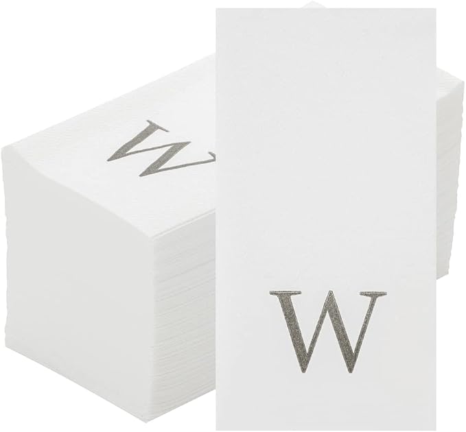 Luxenap 15.8 X 7.9 Inch Linen-Feel Guest Towels, 2000 Lettered Hand Towels - Image 2