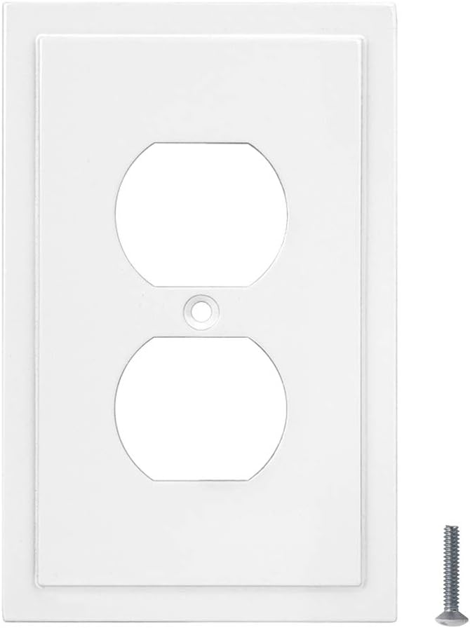 Modern Edge Decorative Wall Plate Switch Plate Outlet Cover, Durable Solid Zinc - Image 5