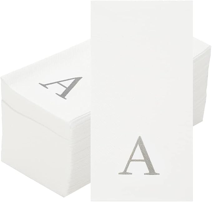 Luxenap 15.8 X 7.9 Inch Linen-Feel Guest Towels, 2000 Lettered Hand Towels - Image 2